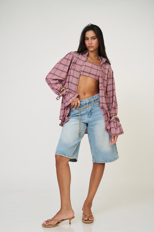 מכופתרת אניטה - אדום