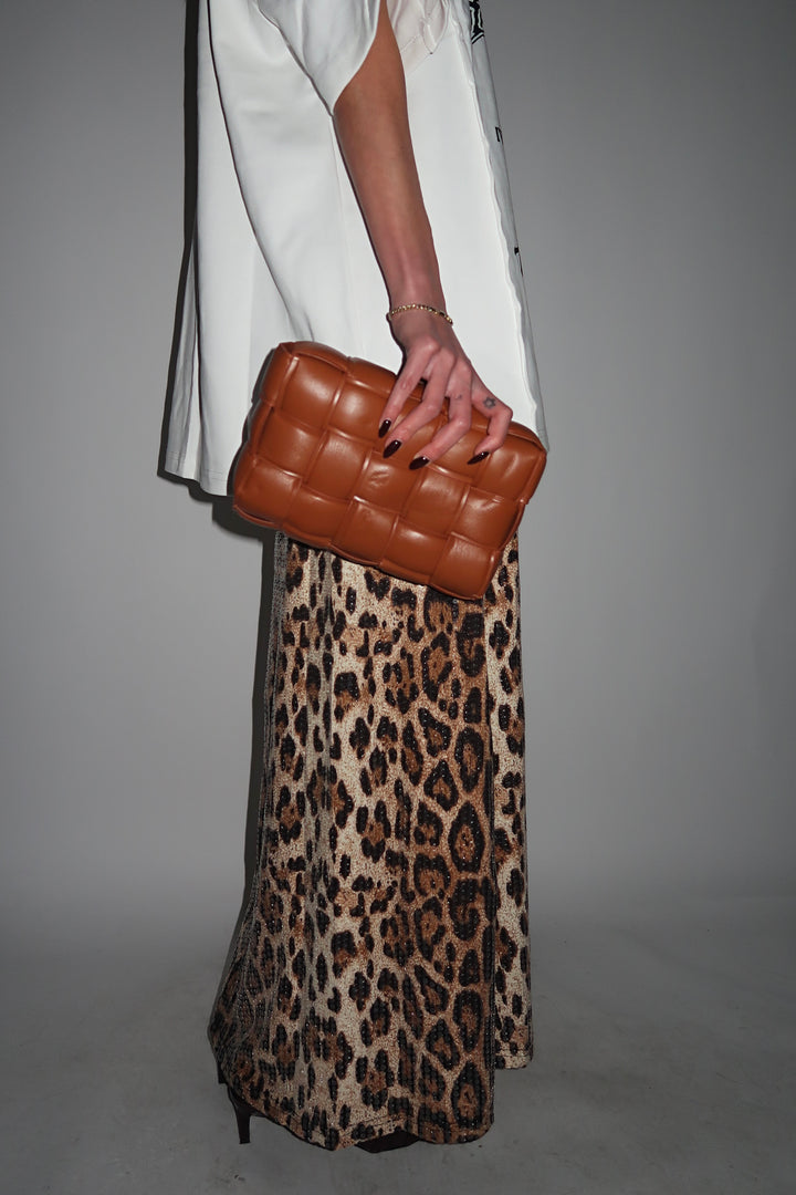 חצאית פאייטים מנדי - מנומר