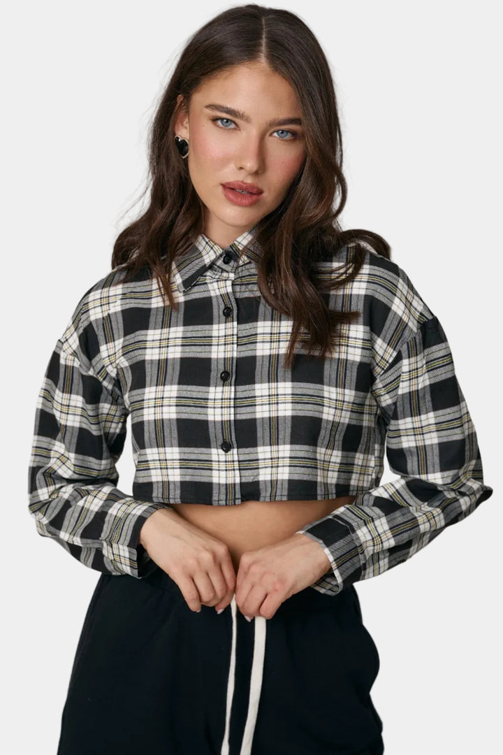 חולצת מוניק  - שחור