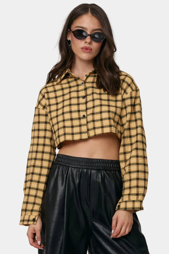 חולצת מוניק  - חרדל