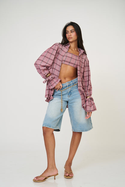 מכופתרת אניטה - אדום