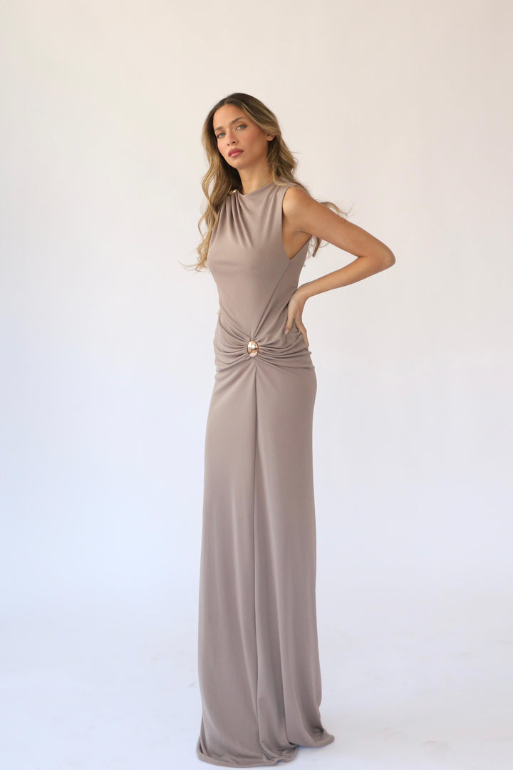 שמלת עדיה - קאמל