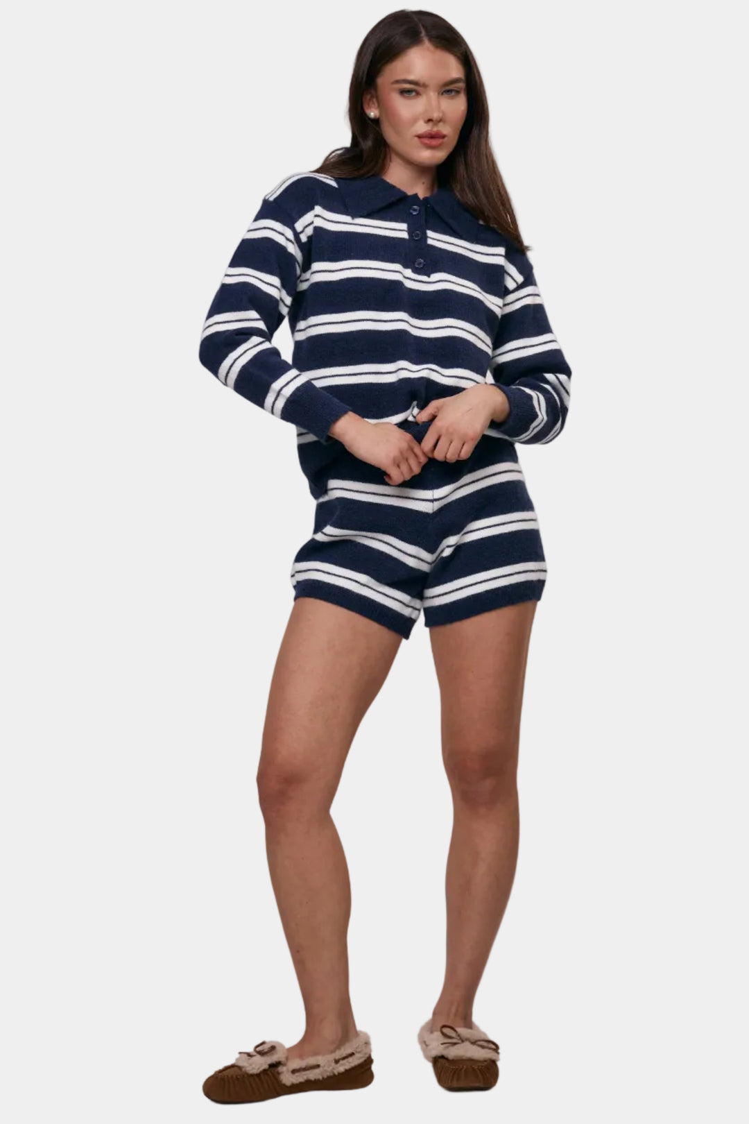 חליפת מילה פסים כחול