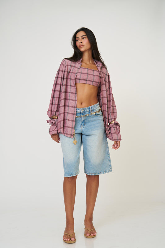 מכופתרת אניטה - אדום