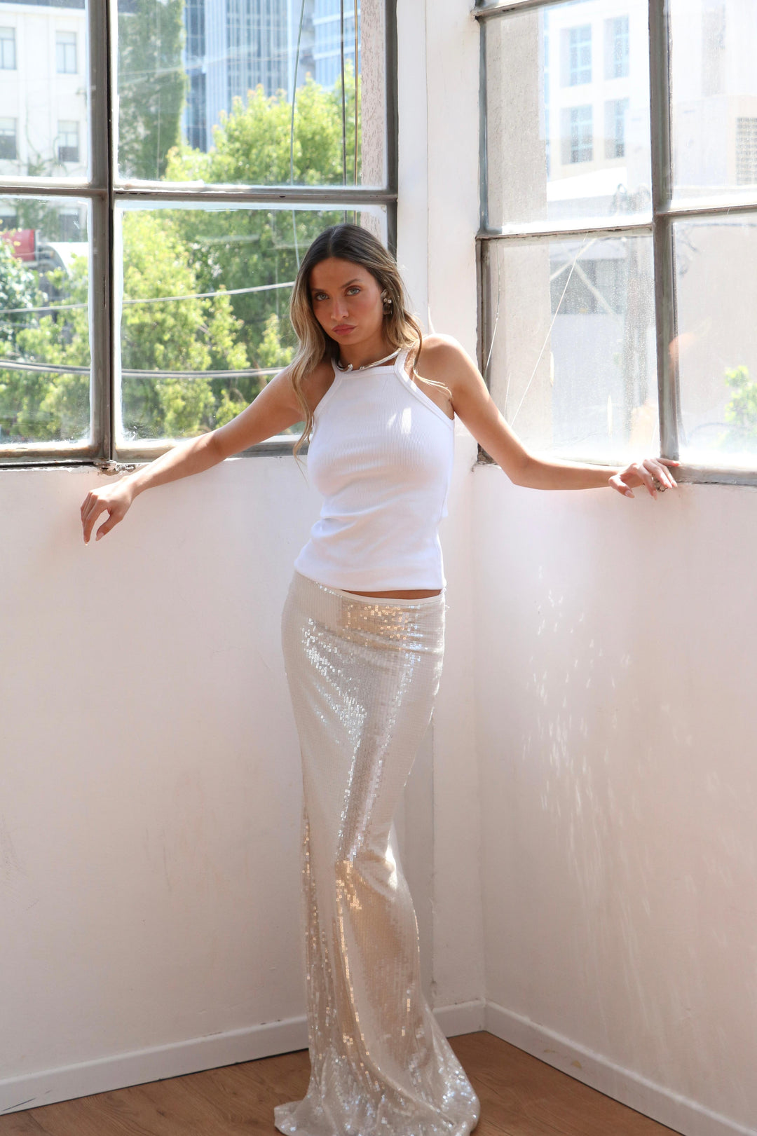 חצאית פייטו -שחור