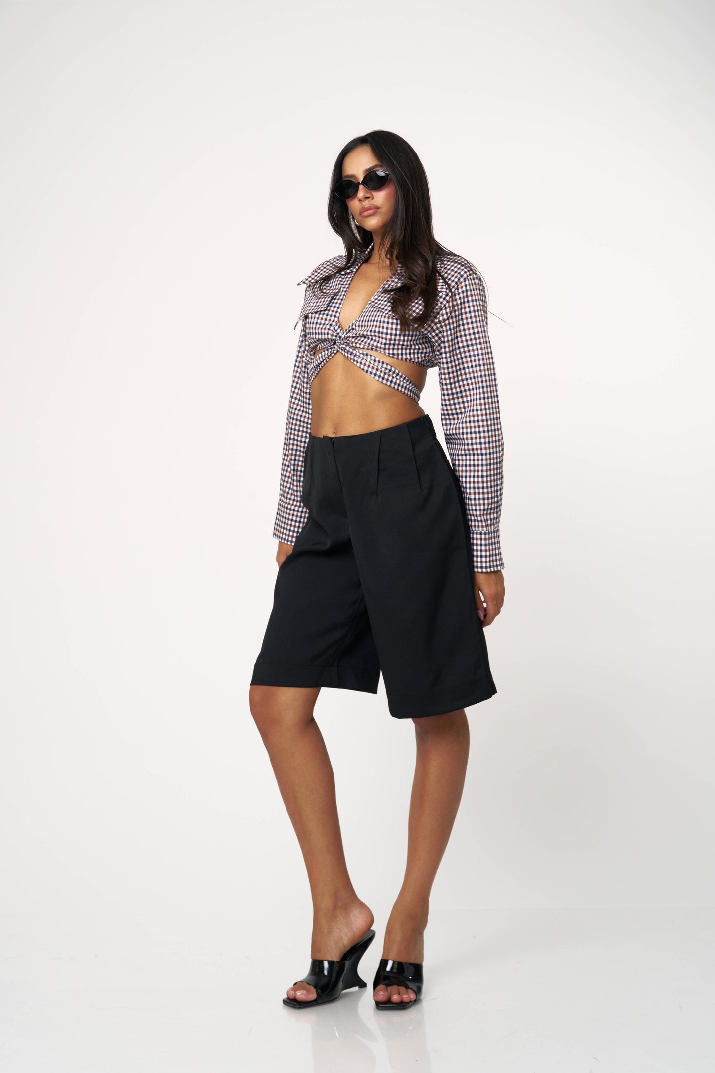 חולצת גואי - כחול־אדום־לבן