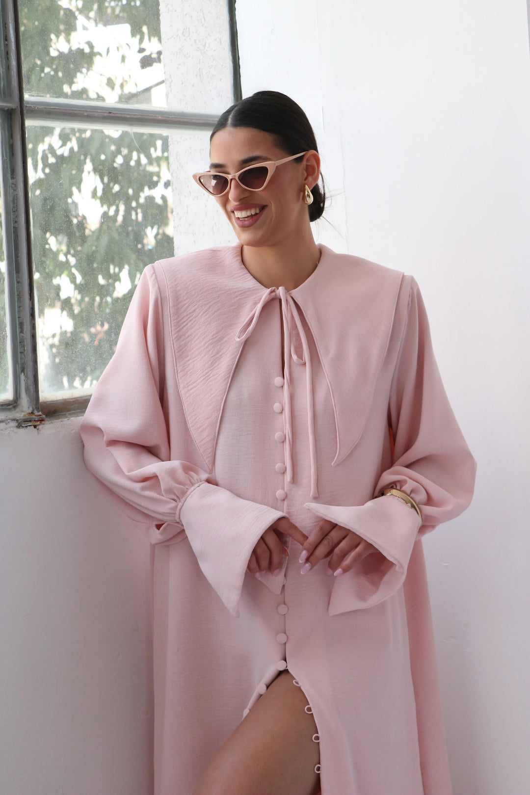 שמלת נילה - ורוד