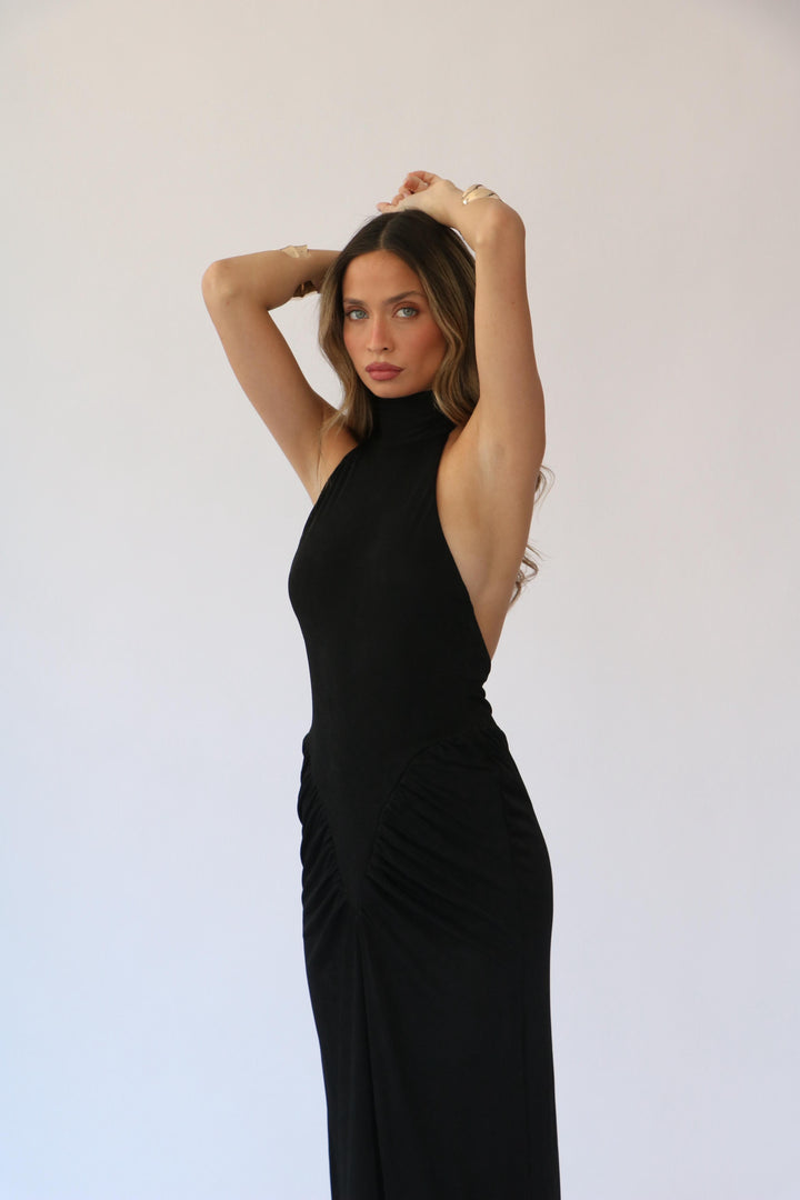 שמלת מוליבר - שחור