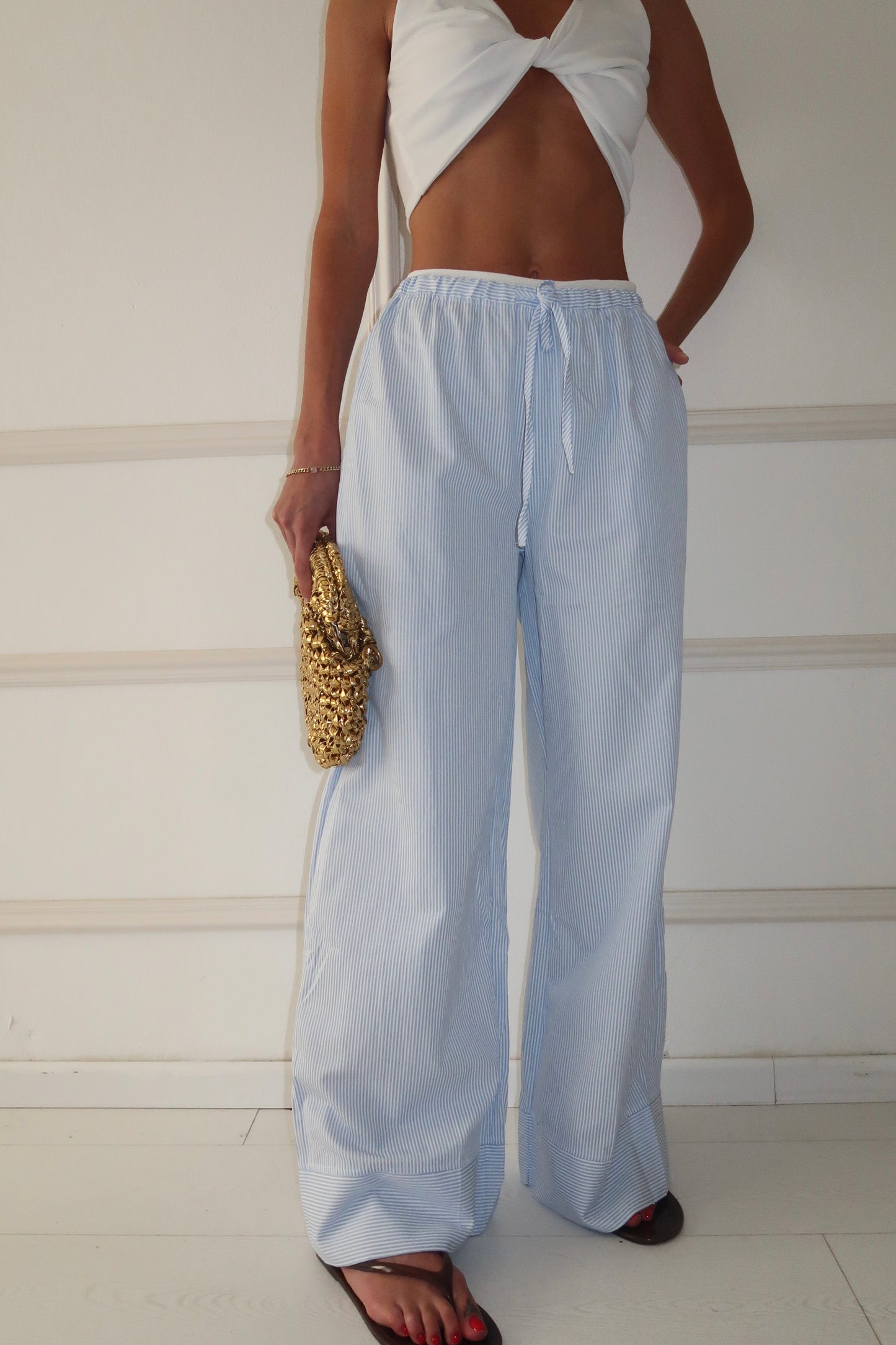 מכנסי פסים - ורוד EXCLUSIVE