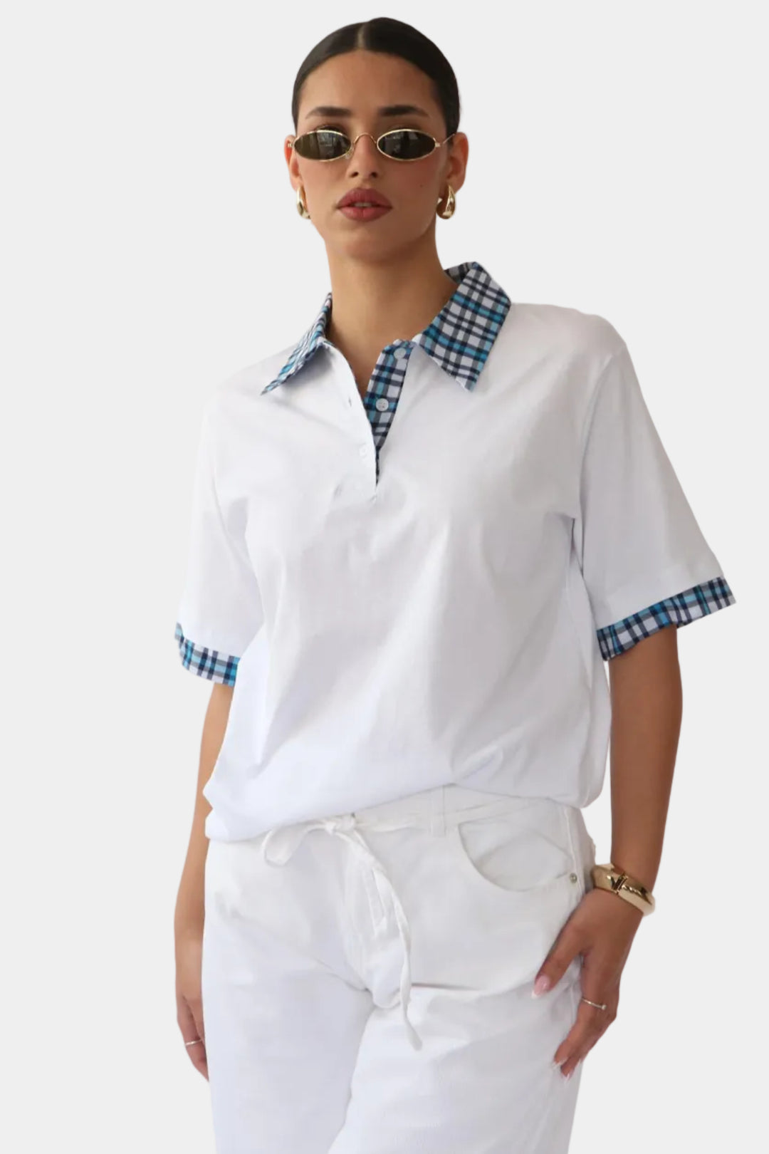 חולצת סיילו - לבן