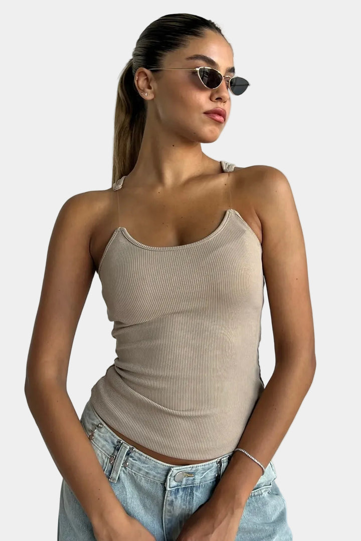 גופיית קלואה - בז