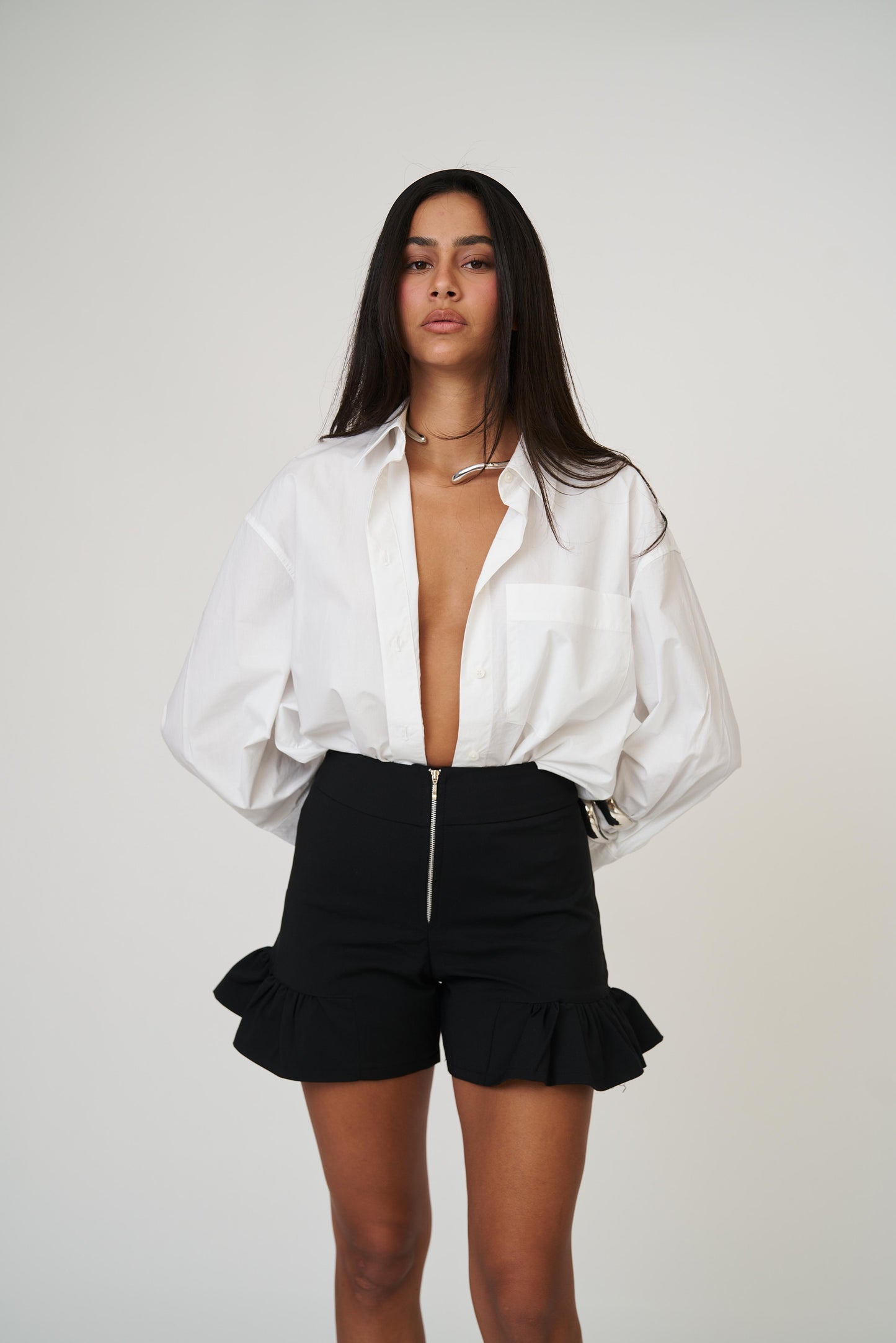 מכנסי סנדי - לבן