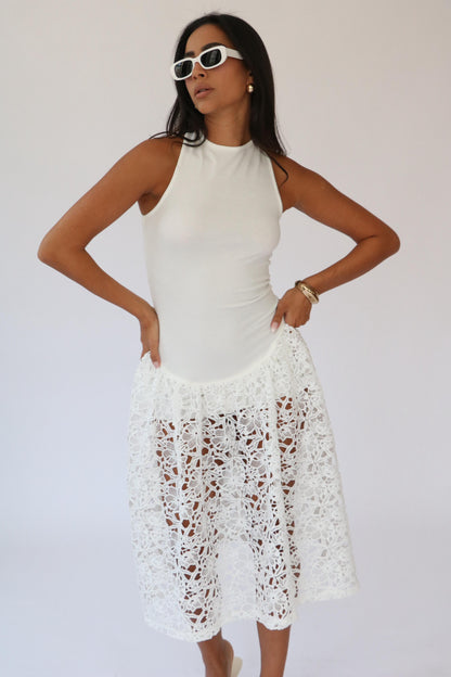 שמלת שרין -לבן