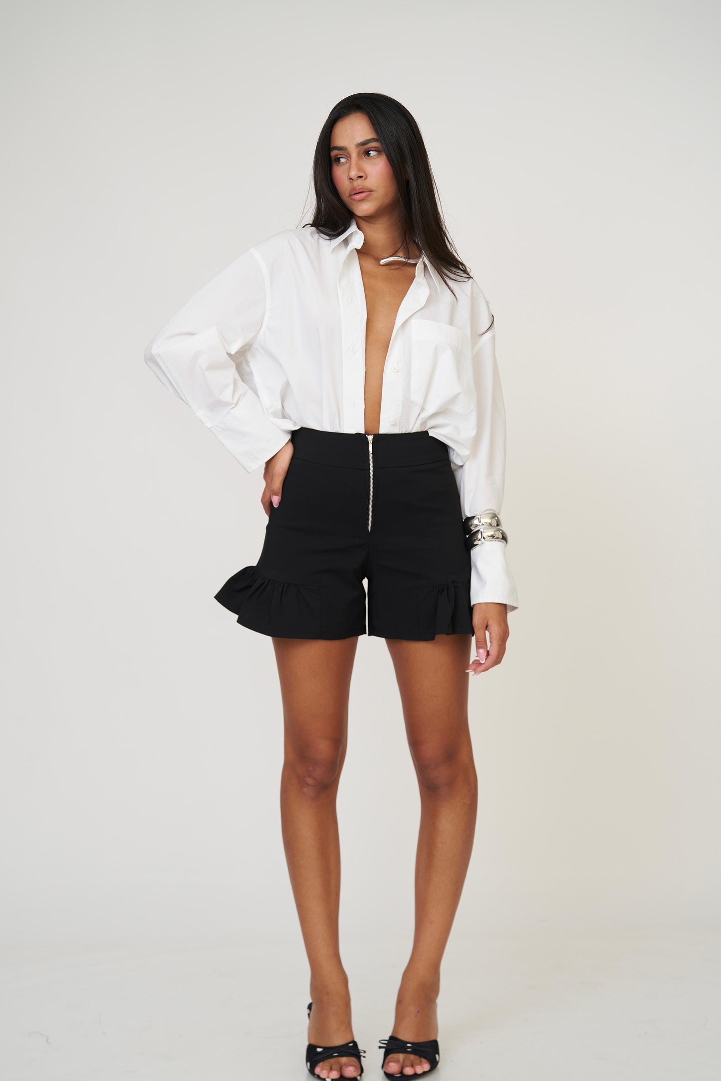 מכנסי סנדי - לבן