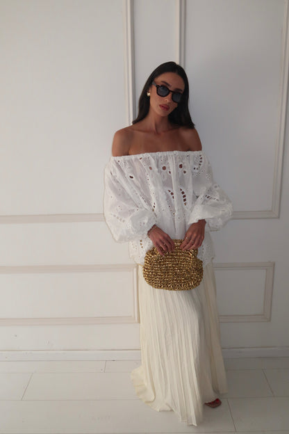 חצאית פליסה אנה EXCLUSIVE