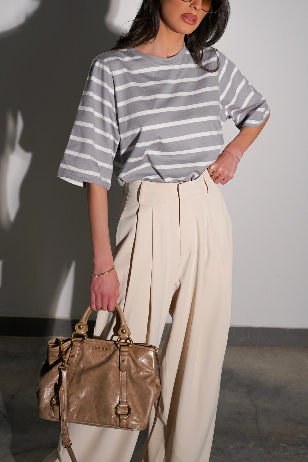 מכנסי פייטרו - לבן