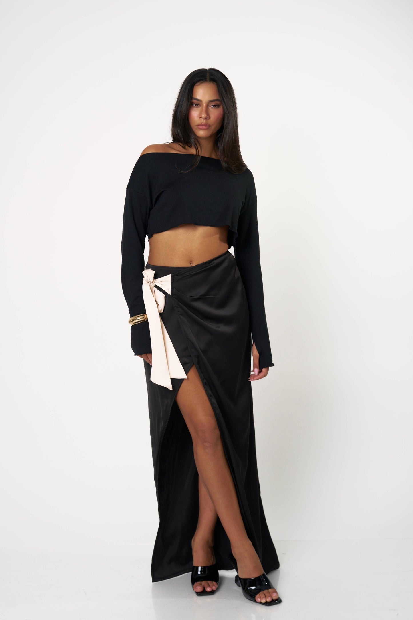 חצאית אנבל - שמנת