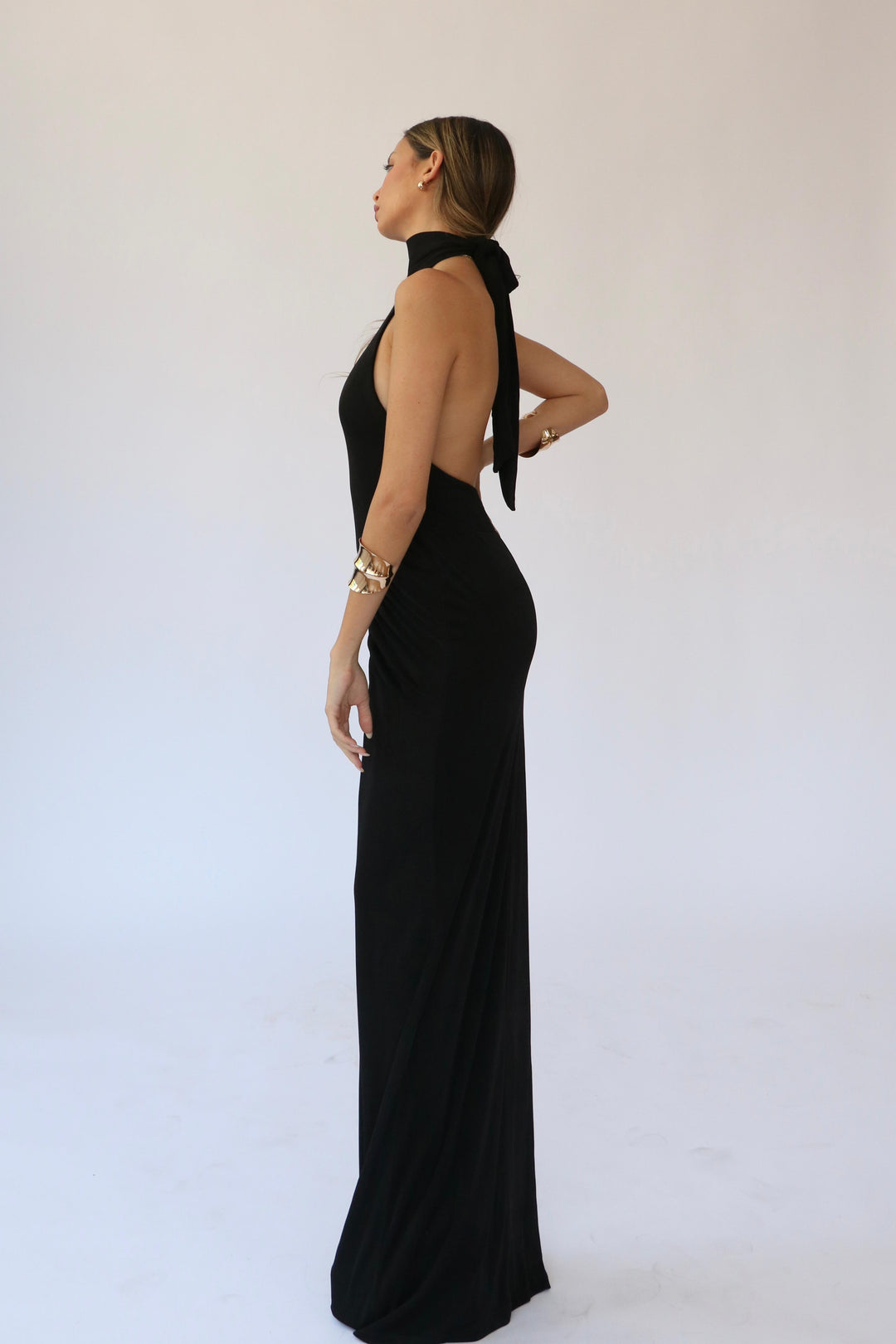 שמלת מוליבר - שחור