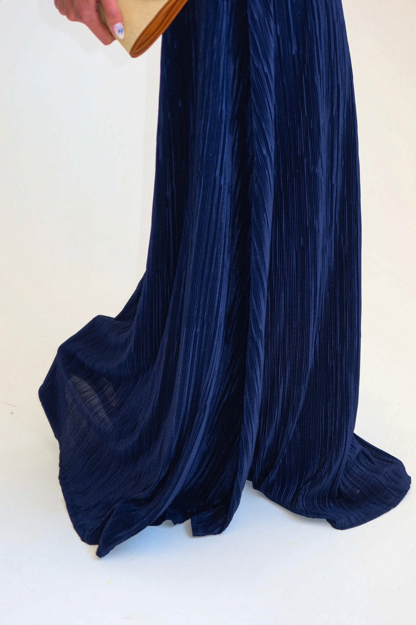 חצאית בולין-כחול נייבי