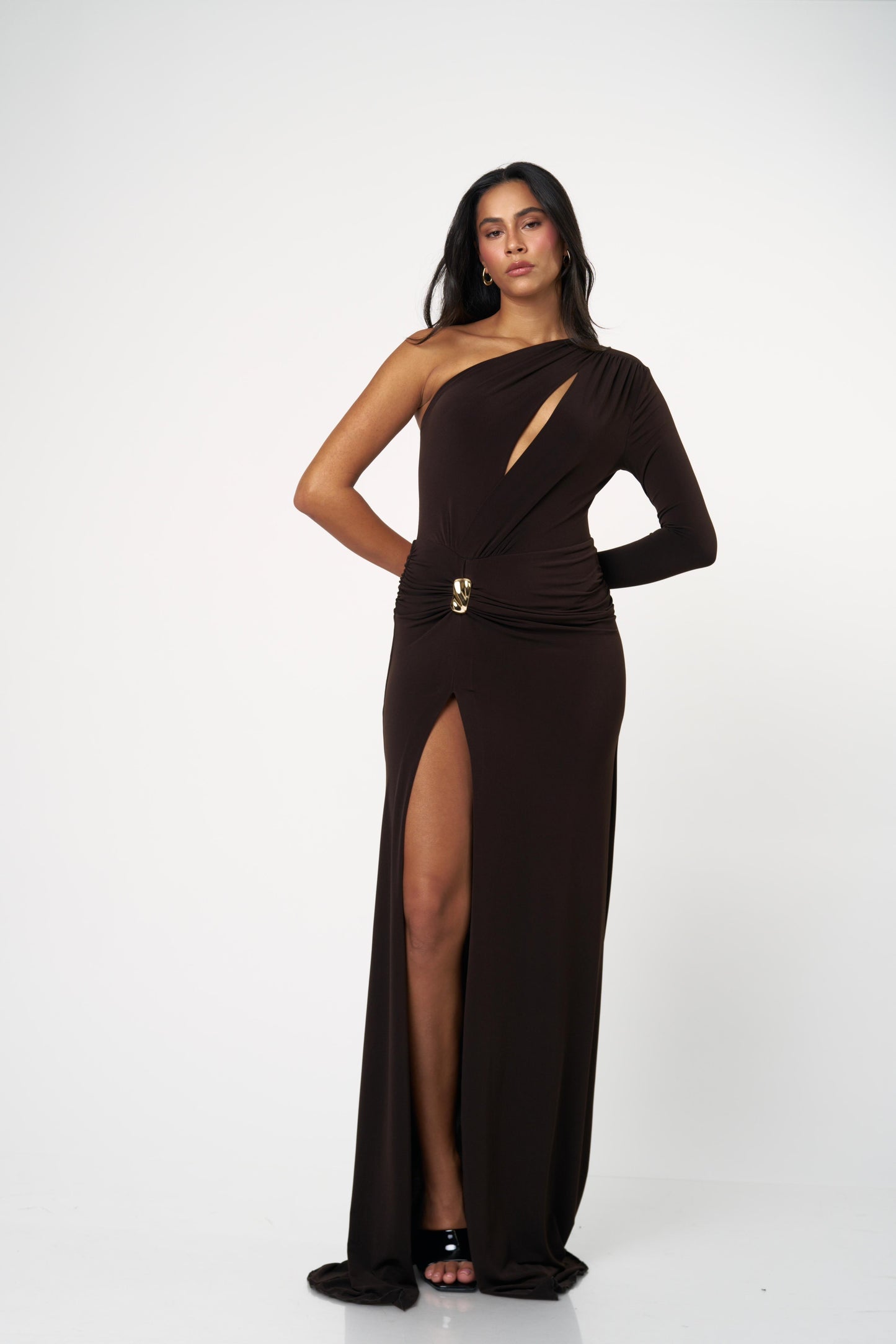 שמלת מלאני - שחור