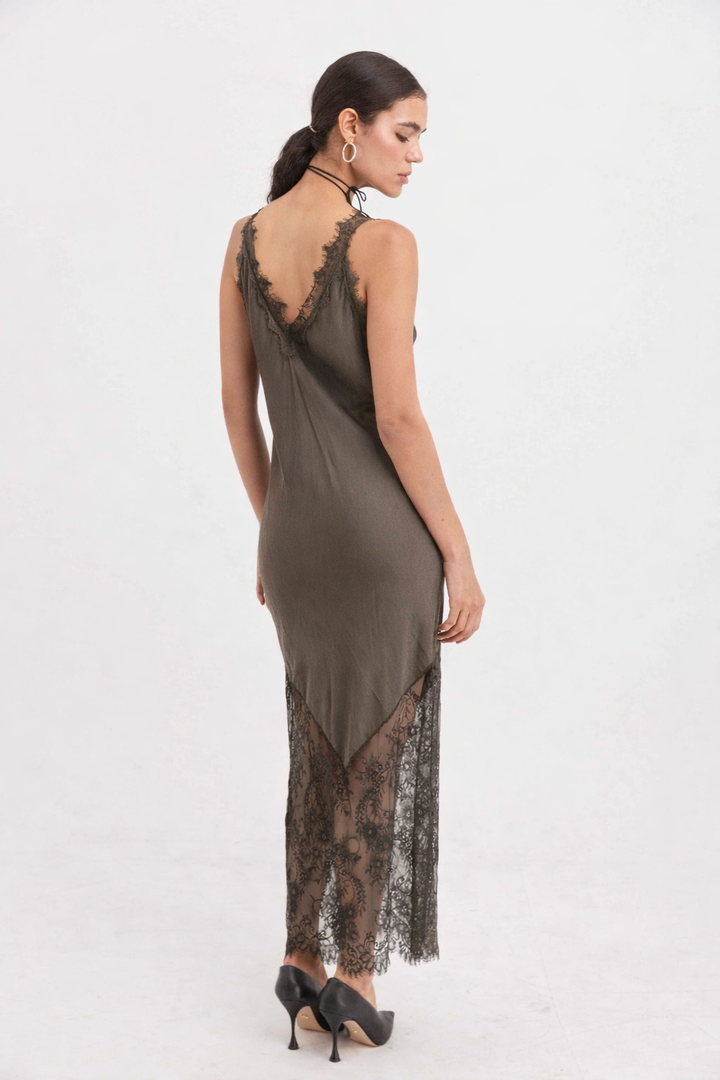 שמלת לנזי - זית