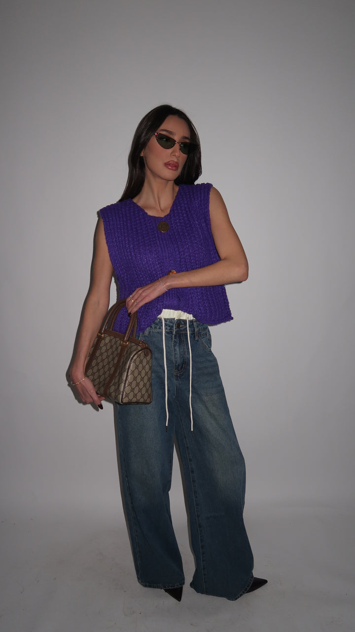 וסט שחף - סגול