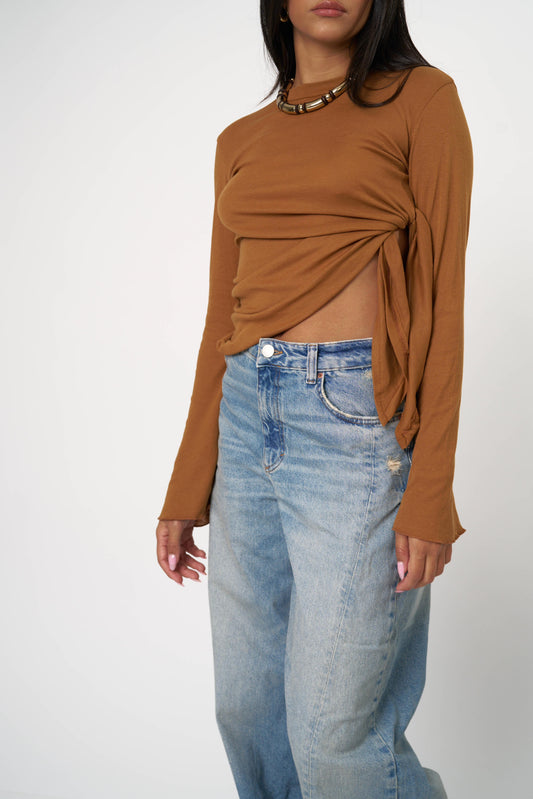 חולצת ארבל - חום