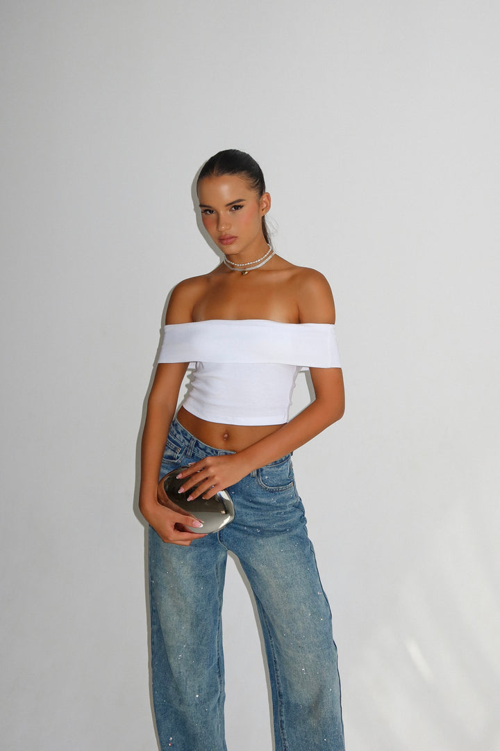 חולצת דוני-לבן