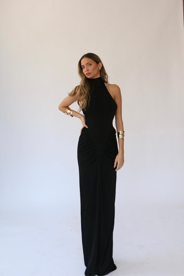 שמלת מוליבר - שחור