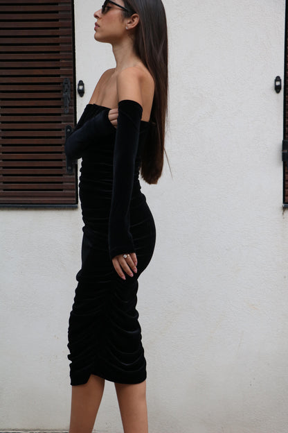שמלת ליילה - שחור