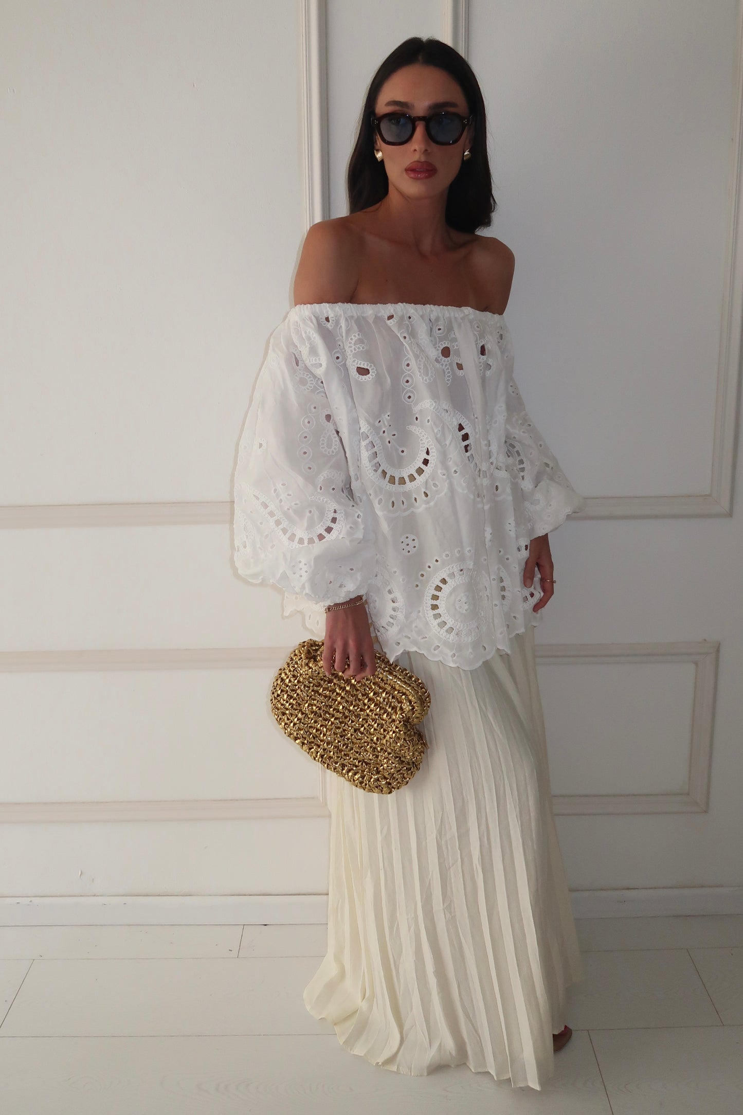 חצאית פליסה אנה EXCLUSIVE