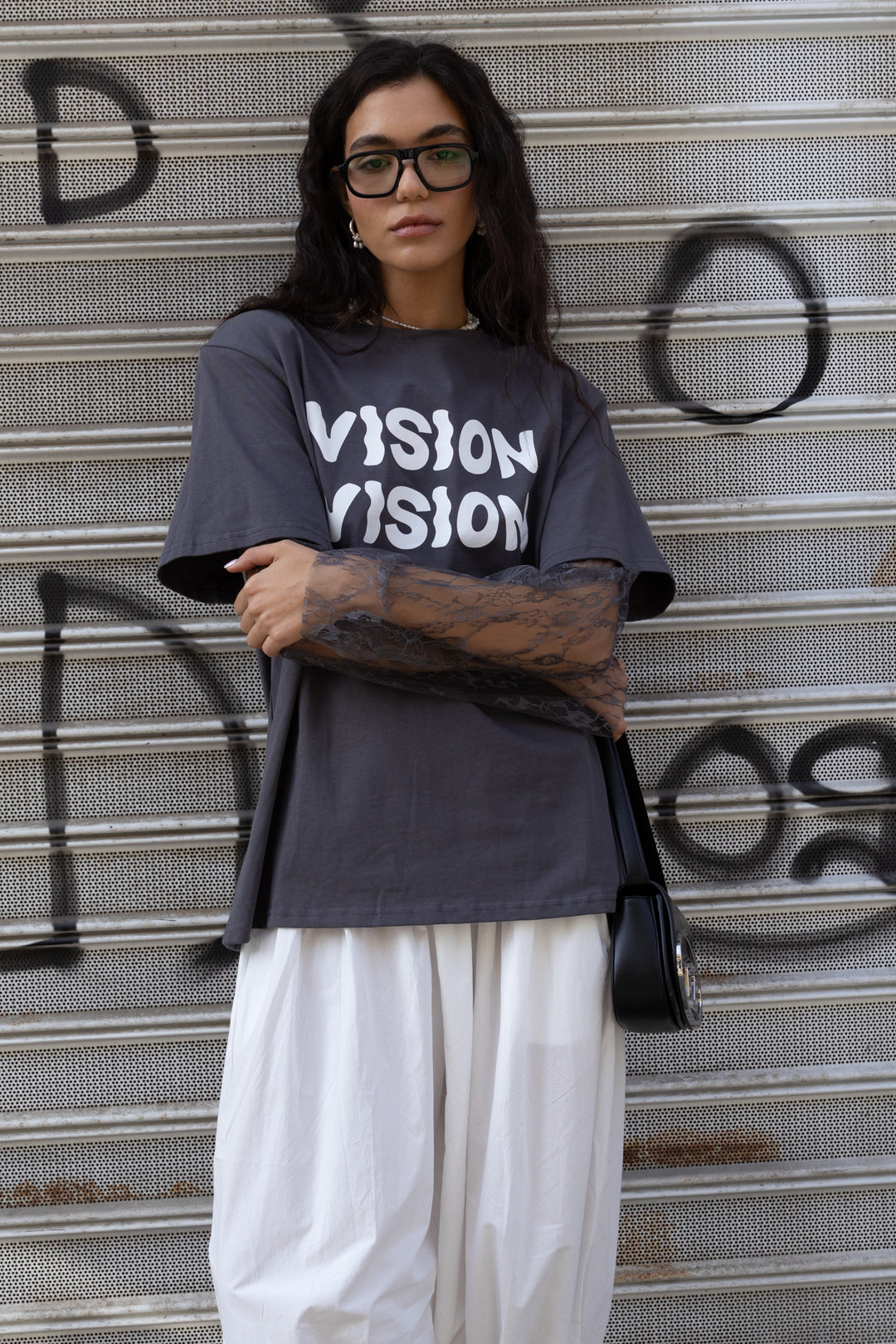 טי שירט ויזן - אפור