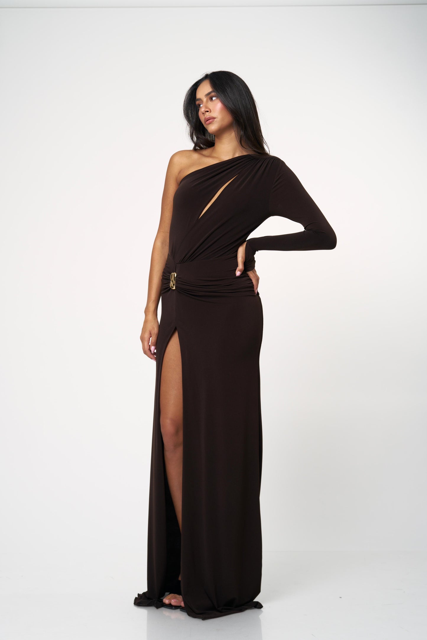 שמלת מלאני - שחור