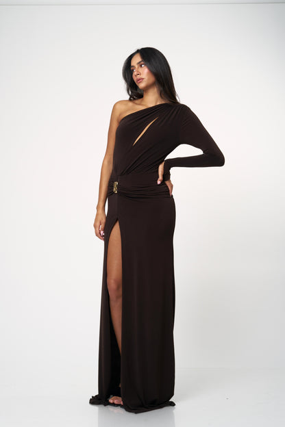 שמלת מלאני - שחור