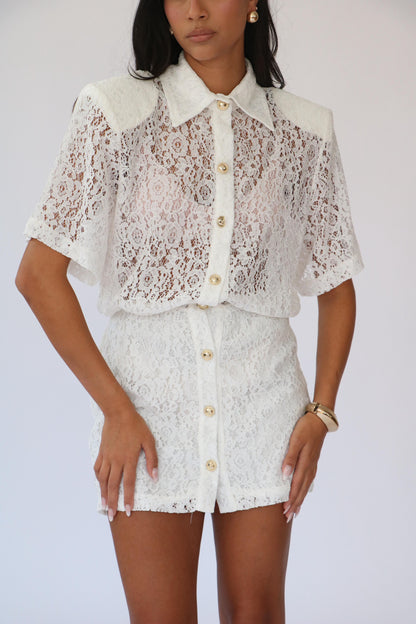 שמלת מלאני -לבן