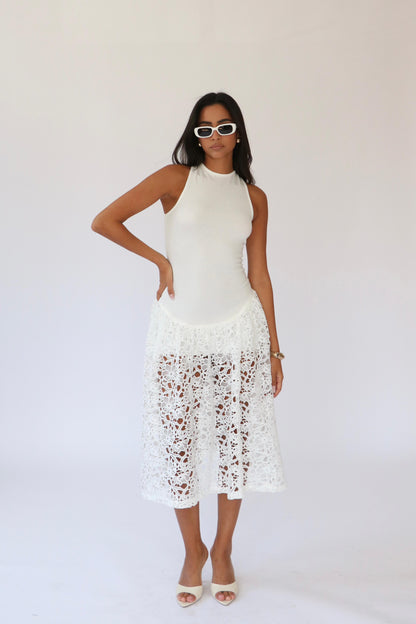 שמלת שרין -לבן