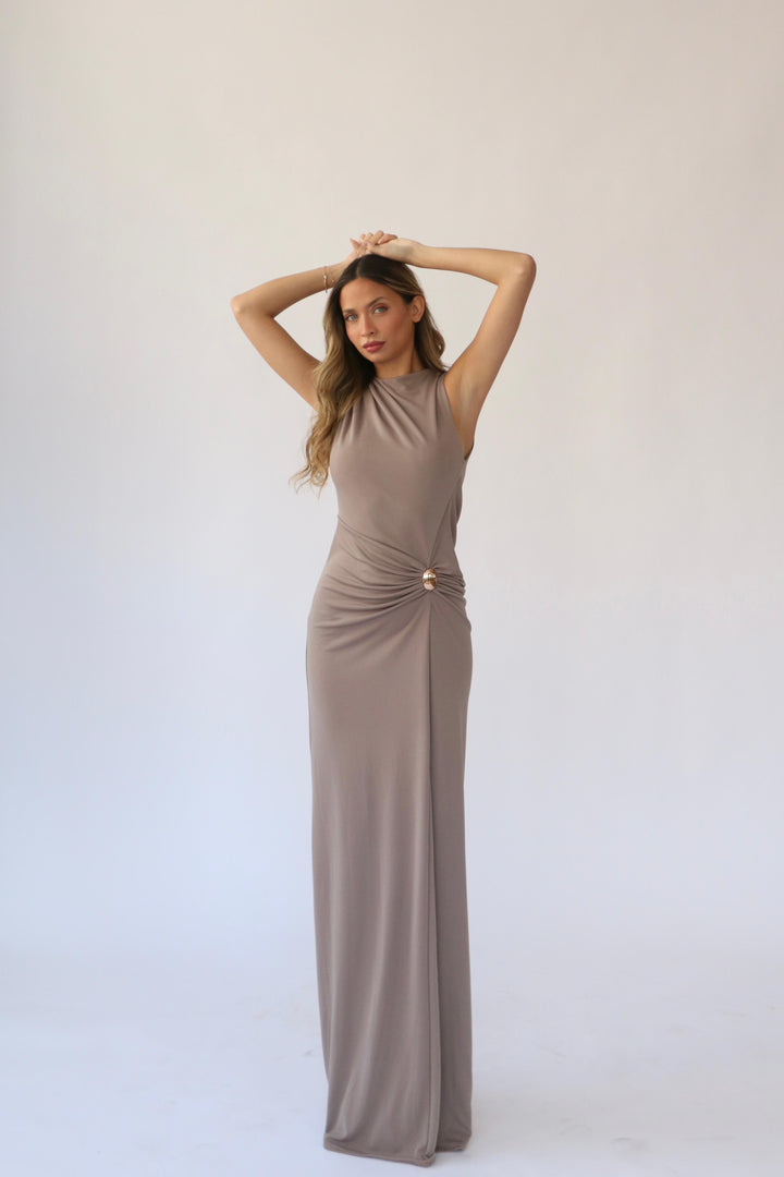 שמלת עדיה - קאמל