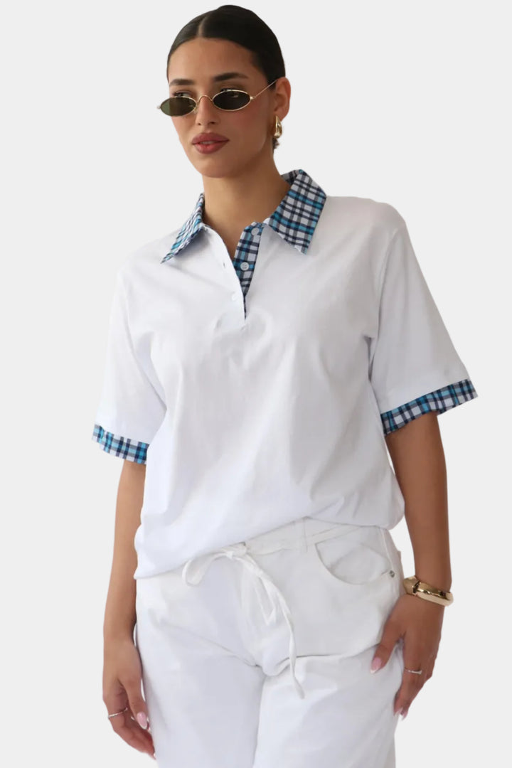 חולצת סיילו - לבן