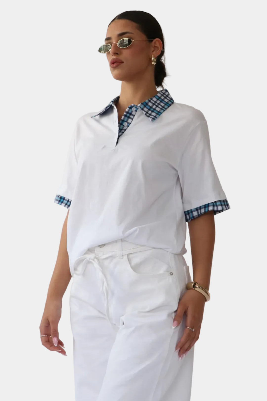 חולצת סיילו - לבן