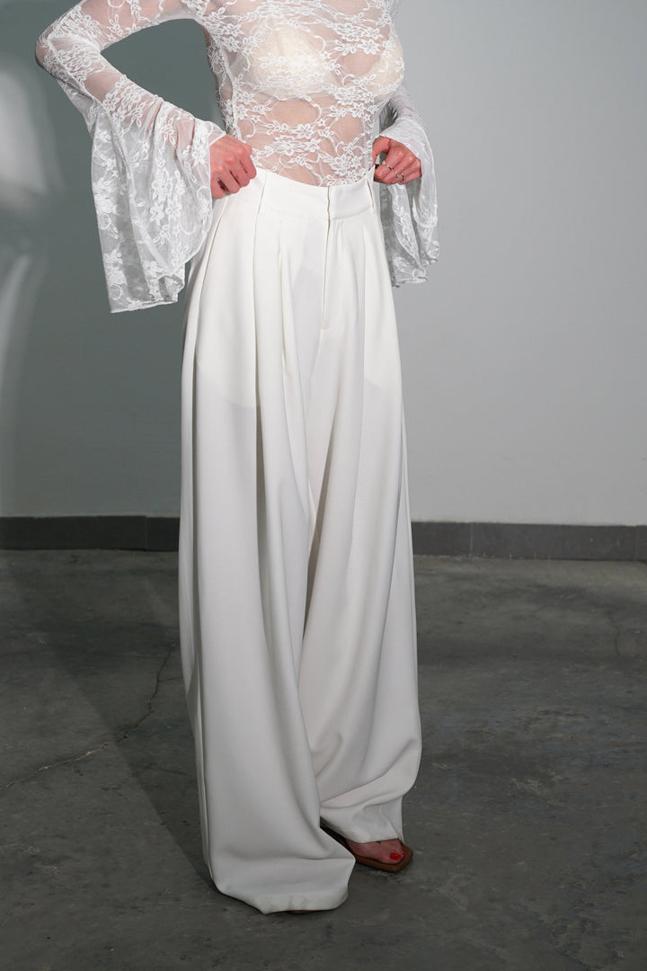 מכנסי פייטרו - לבן