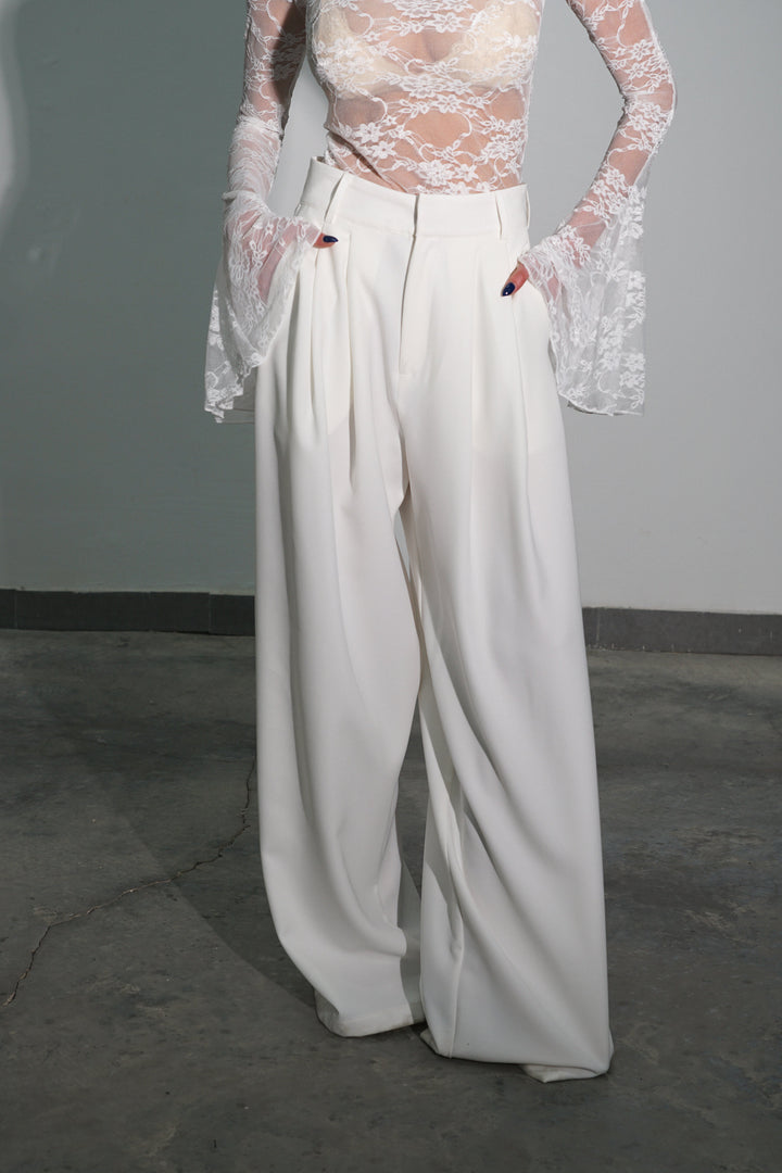 מכנסי פייטרו - לבן