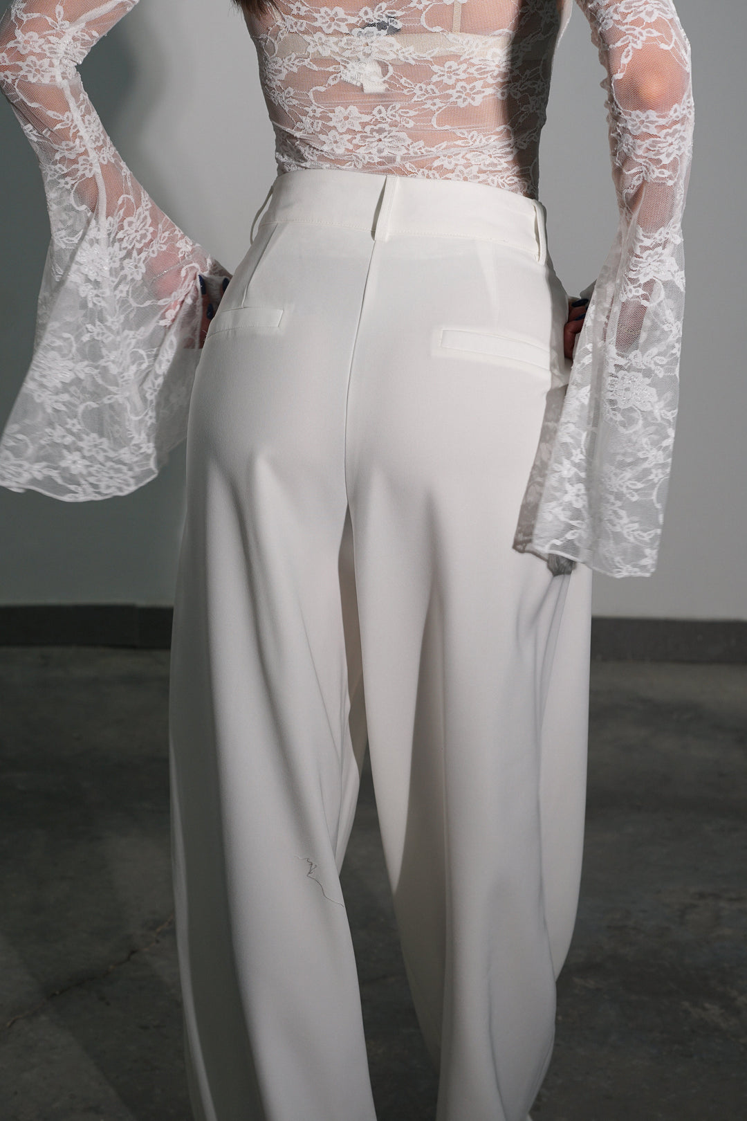 מכנסי פייטרו - לבן