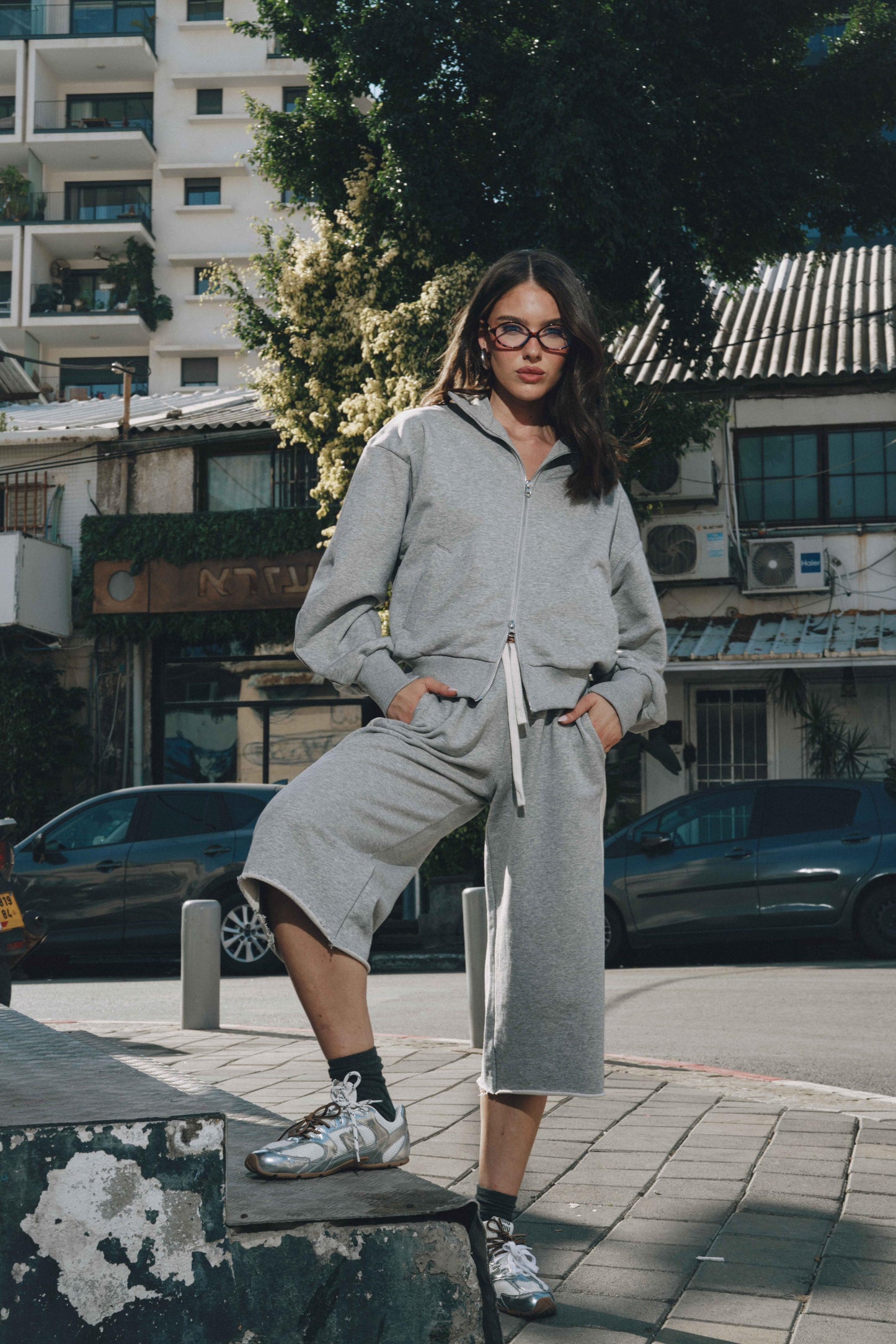 חליפת לוריאן - אפור