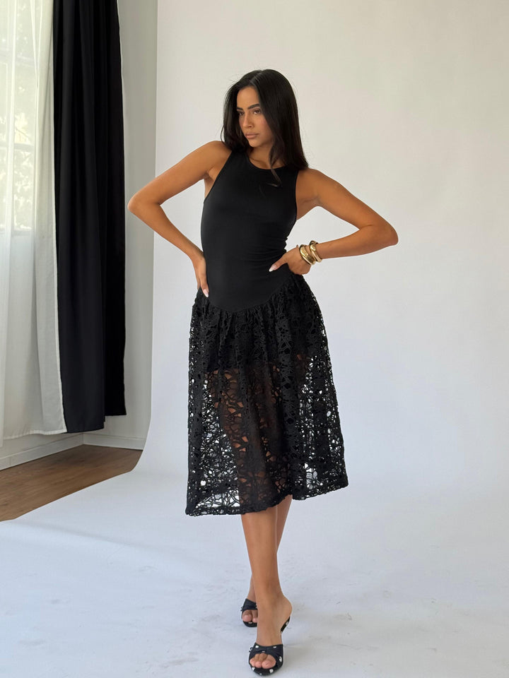 שמלת שרין -שחור