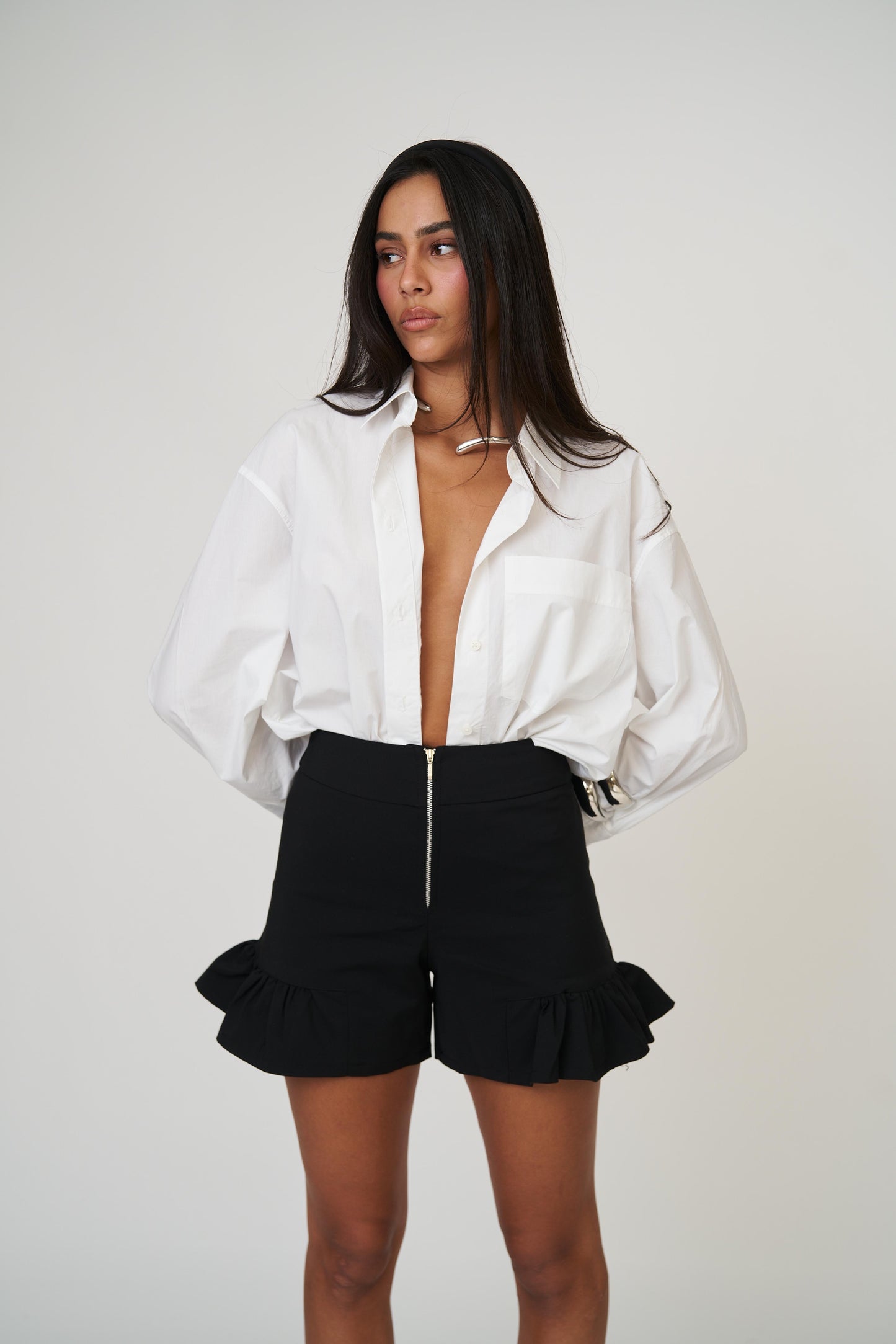 מכנסי סנדי - לבן