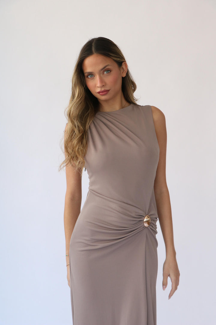 שמלת עדיה - קאמל