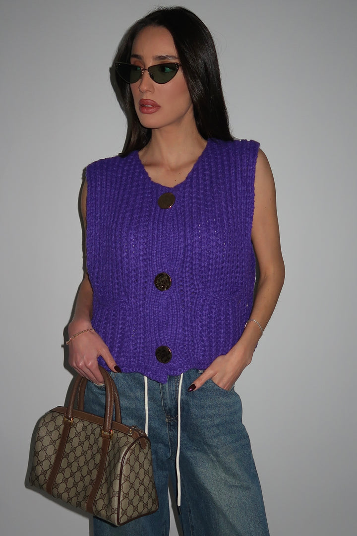 וסט שחף - סגול