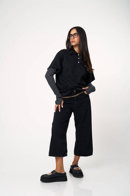 חולצת אליאנה - שחור