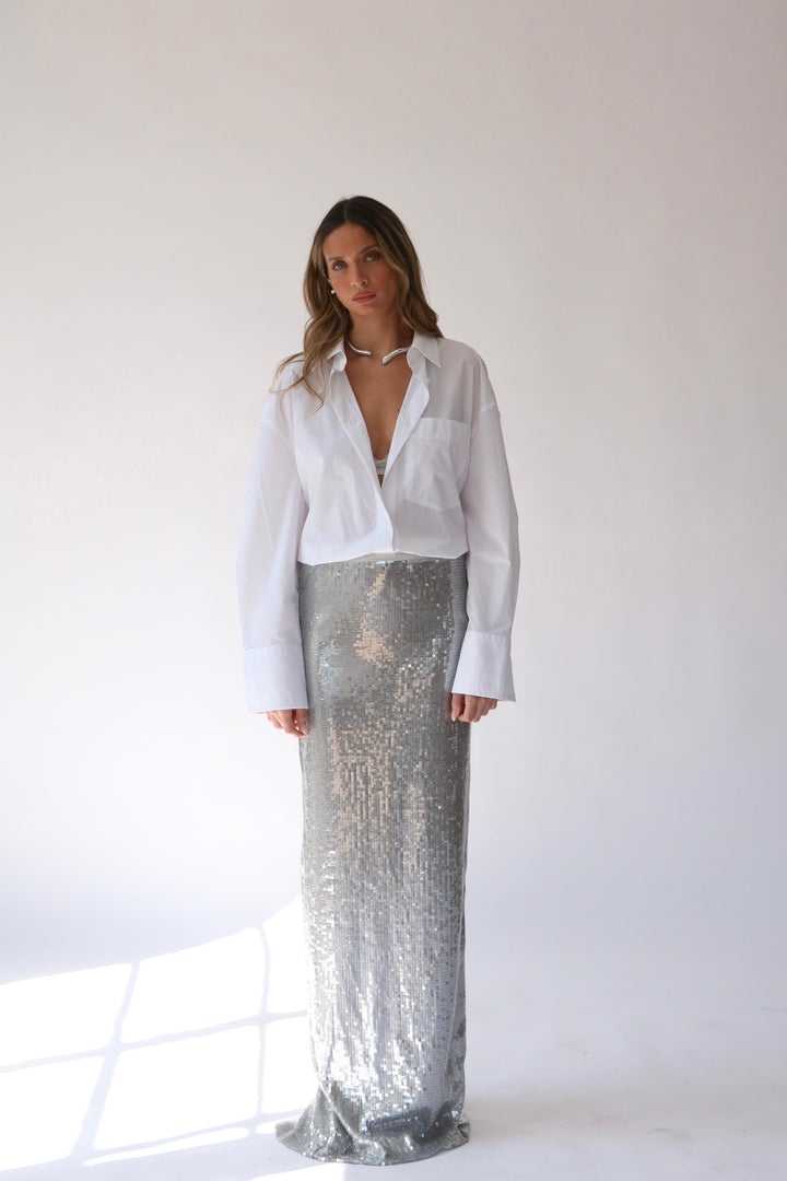 חצאית פייטו -שחור