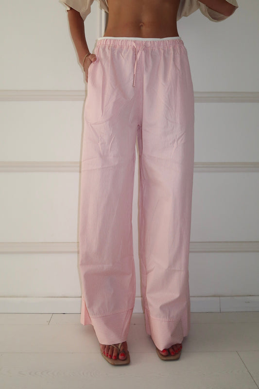 מכנסי פסים - ורוד EXCLUSIVE